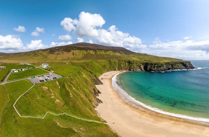 Irland, County Donegal - overblik over Silver Strand ved Malin Beg (Foto - Courtesy Gareth Wray Photography & Tourism Ireland)