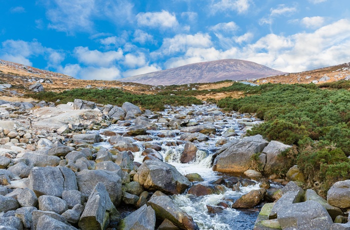 Wicklow bjergene på en sommerdag, Irland