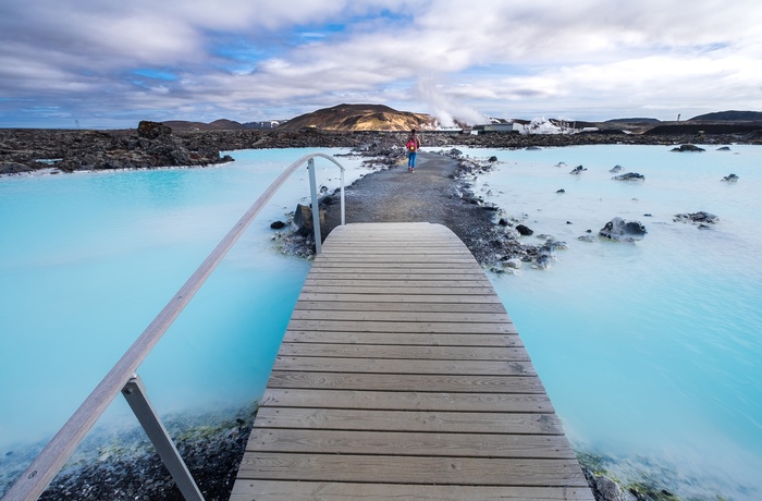 Den Blå Lagune nær Reykjavik, Island