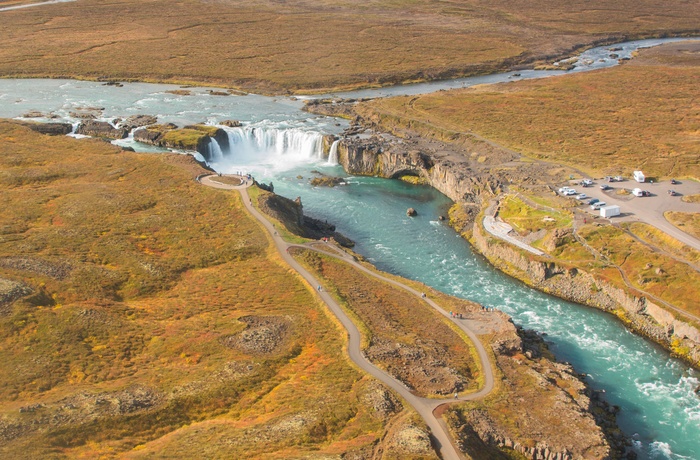 Vandfaldet Godafoss, Akureyri, Island