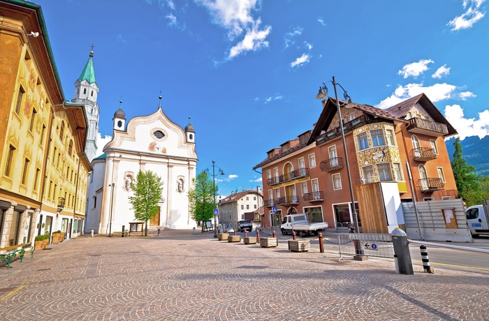 Cortina d’Ampezzo centrum, Norditalien