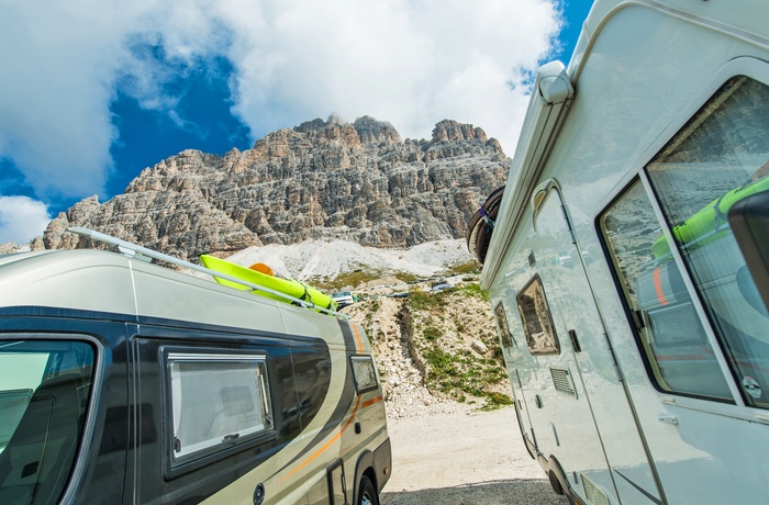 Autocamper ved Dolomitterne - Italien