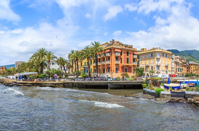 Rapallo på den italienske Rivier, Ligurien i Italien