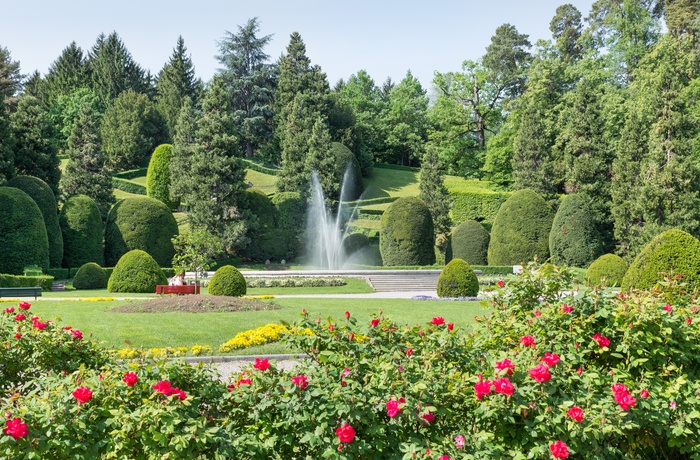 Haven Giardini Estensi i byen Varese i Lombardiet, Italien