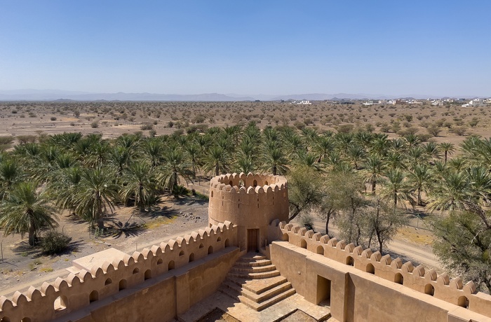Udsigt fra Jabreen fæstningen - Oman