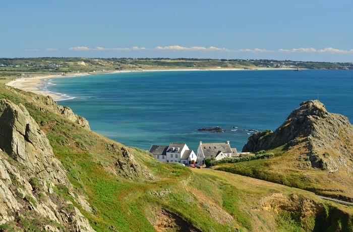 St. Ouen Bay set fra Les Landes, Jersey