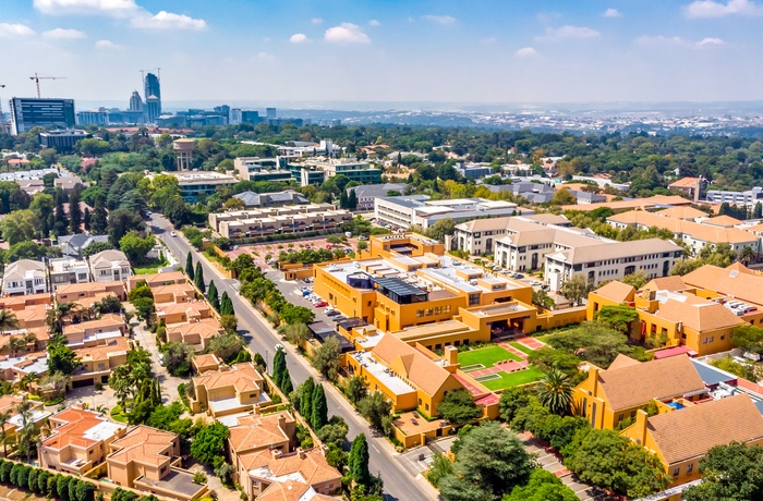 Sandton - en af Johannesburg mondæne forstæder, Sydafrika