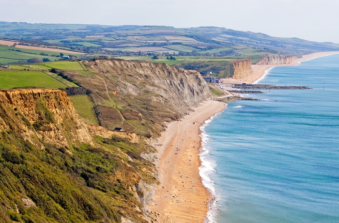 Udsigt over Jurassic Coast i Sydengland