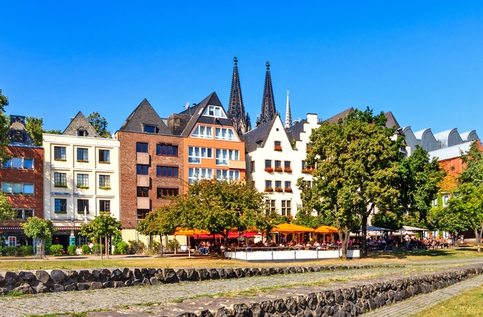 Den gamle bydel, Alstadt i Köln, Tyskland