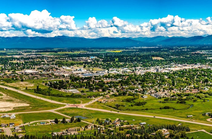 Kalispell fra oven