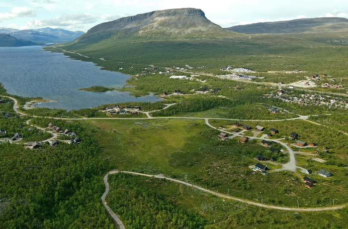 Udsigt til byen Kilipisjärvi i Finland, nær Sverige og Norge hvor de 3 landes grænser mødes