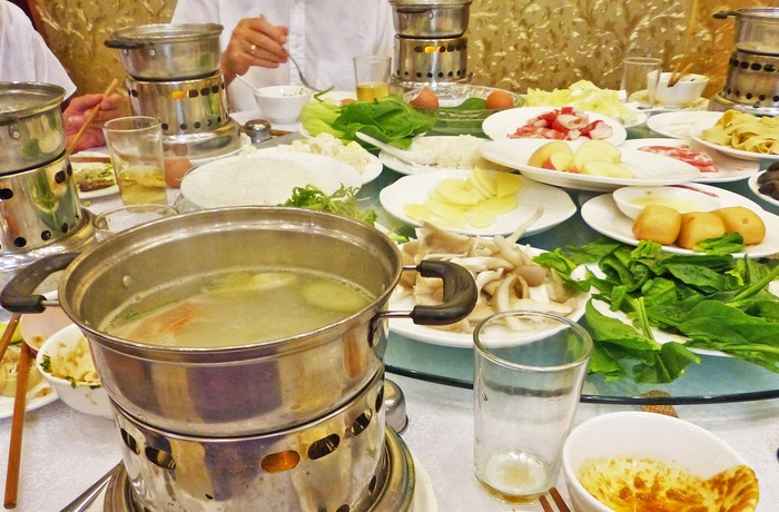 Hot Pot Dinner i Kina