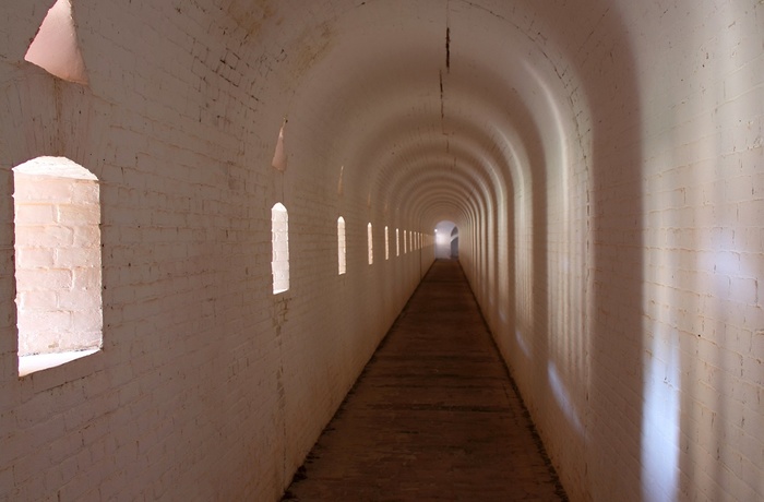 Korridor i Fort Barrancas i Pensacola