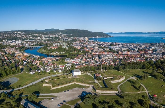 Kristiansten fæstning fra oven