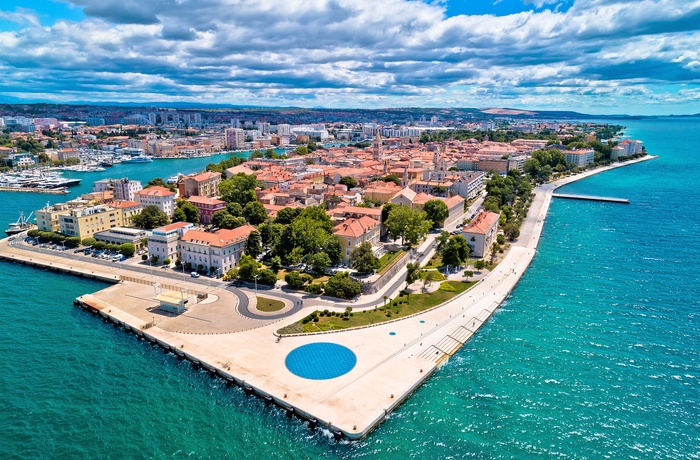 Udsigt over Zadar og havorglet i forgrunden - Kroatien