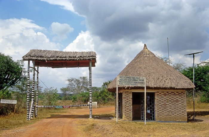 Indgang til Lake Mburo National Park - Uganda