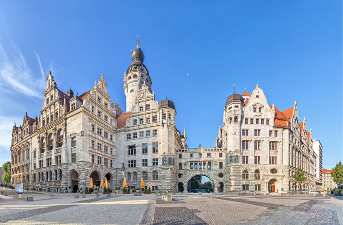 Det elegante rådhus i Leipzig