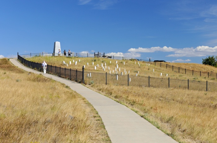 Little Bighorn Battlefield og kirkegård monument - Montana