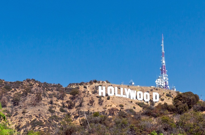 Hollywood skiltet i Los Angeles, USA