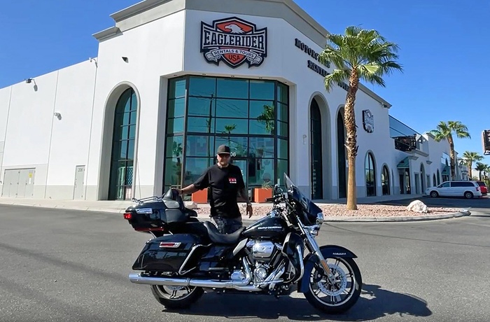 Dennis præsentation af Harley-Davidson Electra Glide - MC USA