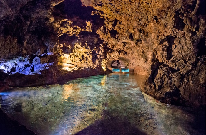 Vulkanske grotter i Sao Vicente på Madeira