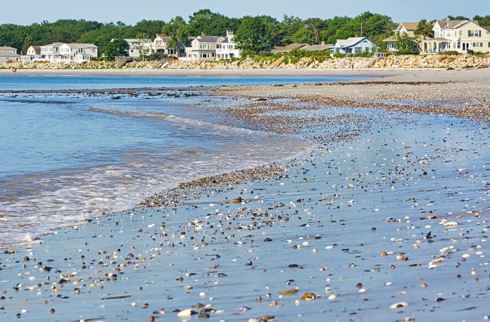 Goose Rock Beach i Maine, USA