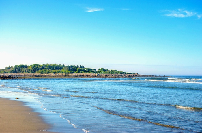 Goose Rock Beach i Maine, USA