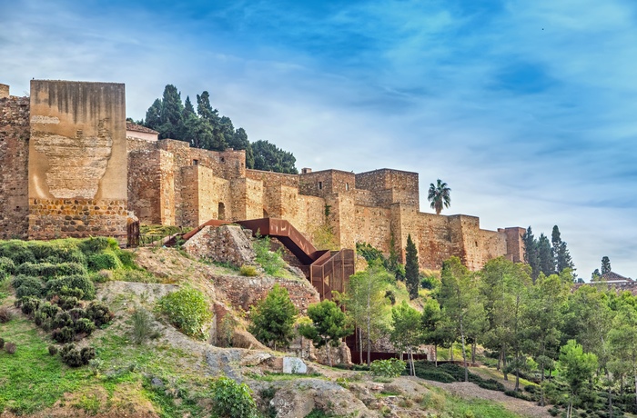 Udsigt til Alcazaba i Malaga