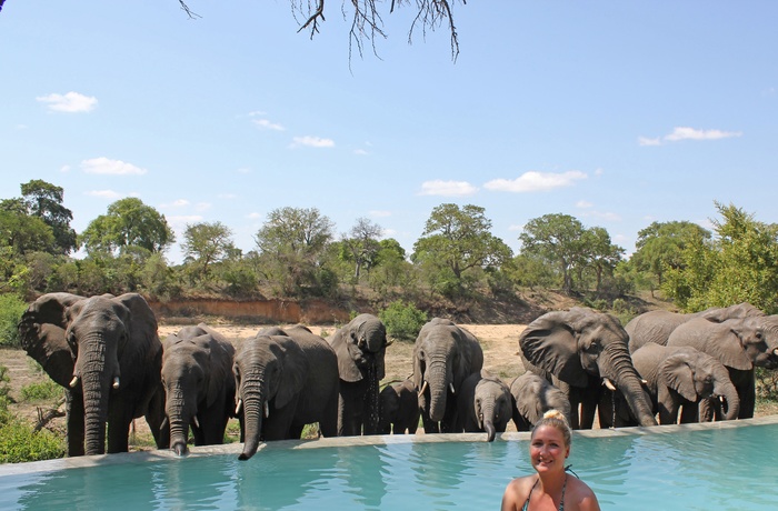 Maria med sine venner i Sydafrika - rejsespecialist i Lyngby
