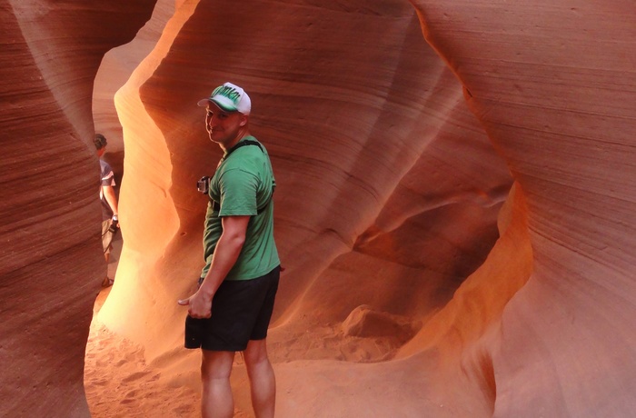 Martin i Antelope Canyon, Utah - rejsespecialist i Lyngby