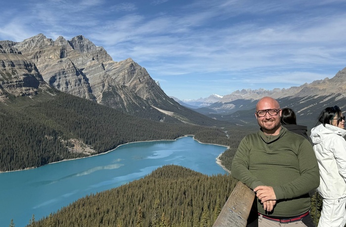 Martin ved Peyto Lake, De Canadiske Rockies - rejsespecialist i Lyngby