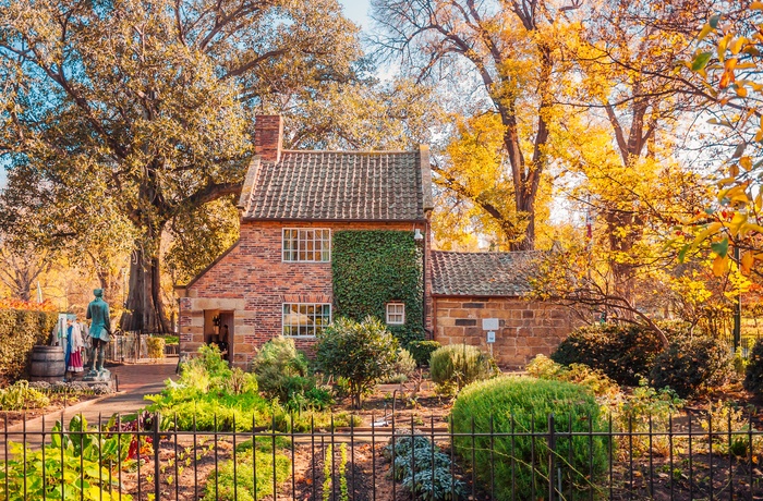 Captain Cooks Cottage i Fitzroy Gardens - Melbourne i Australien