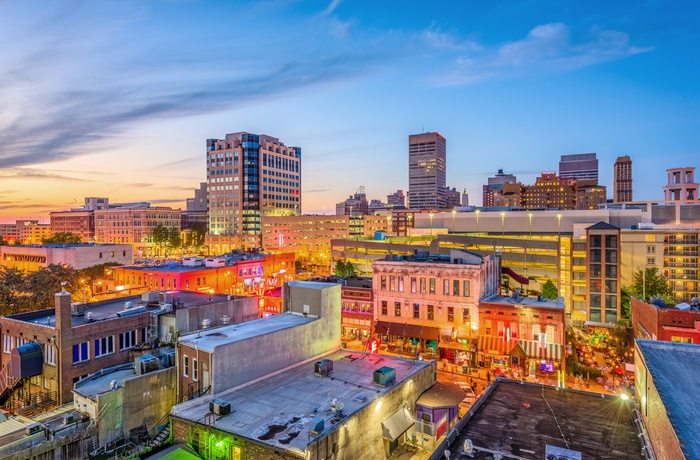 Beale Street om aftenen, Menphis i USA