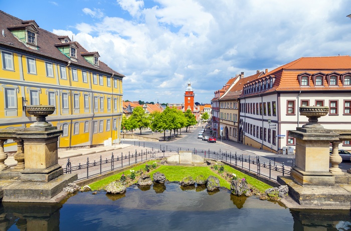 Udsigt fra Schloss Friedenstein i Gotha