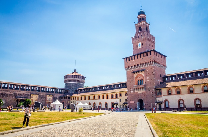 Sforzesco slottet i Milano - Italien