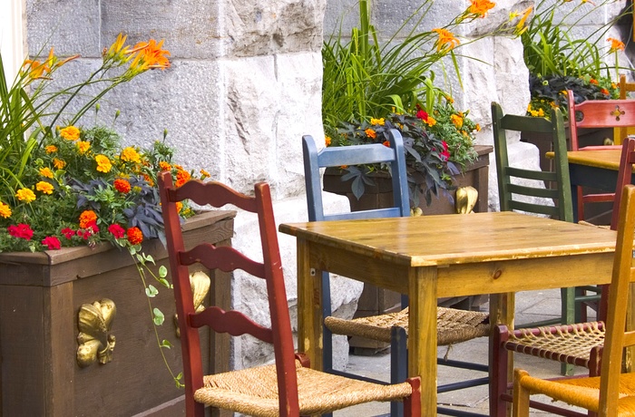 Cafe i Montreal, Quebec i Canada