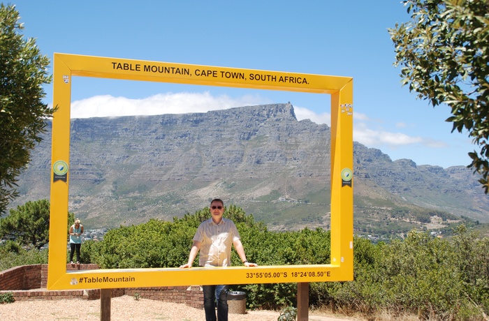 Morten ved Table Mountains, Sydafrika - salgs- og produktionschef, rundrejser
