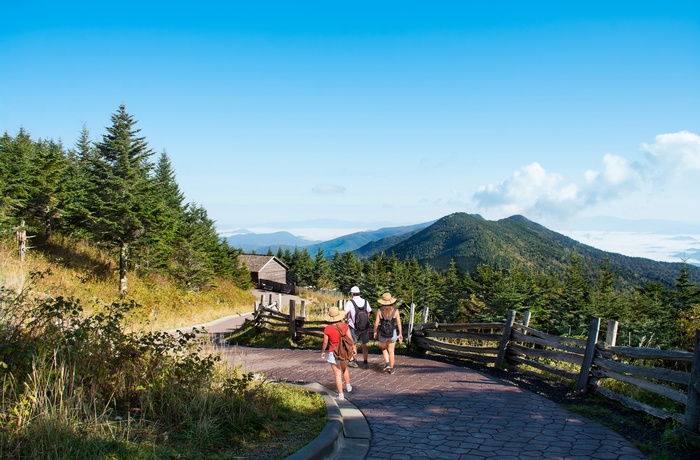 Mount Mitchell er det højeste bjerg i North Carolina med 2.037 m.o.h.