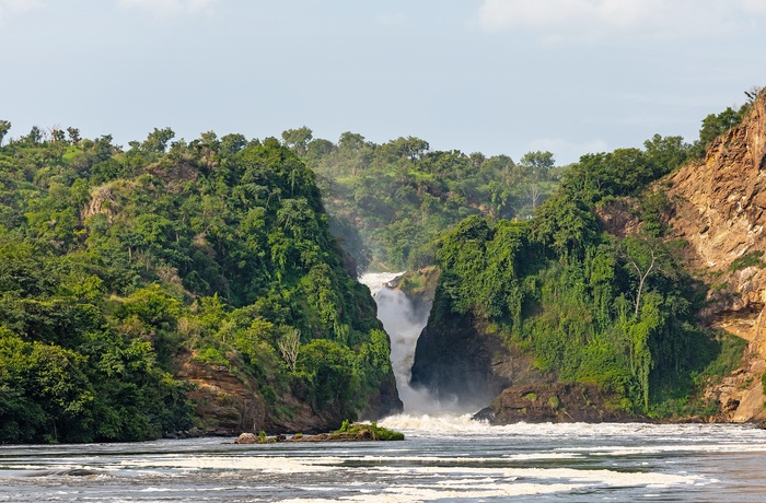 Vandfald i Murchison Falls National Park - Uganda
