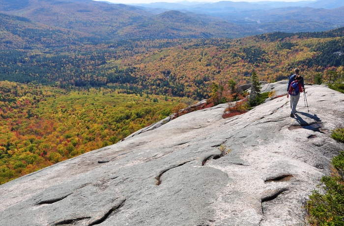 På vandring i White Mountain National Forest, New Hampshire