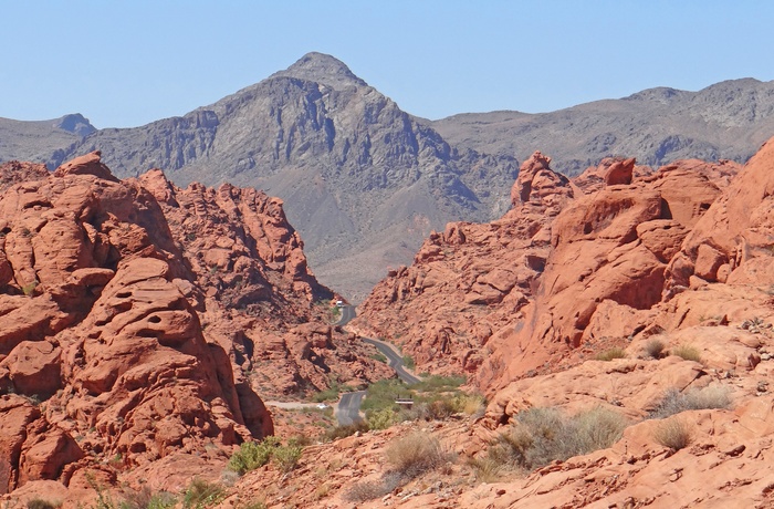 Nevada Scenic Byway gennem Valley of Fire State Park i Nevada - USA