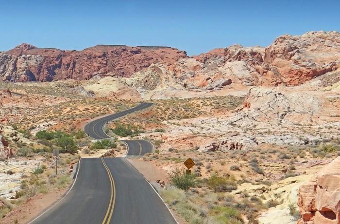 Nevada Scenic Byway gennem Valley of Fire State Park i Nevada - USA