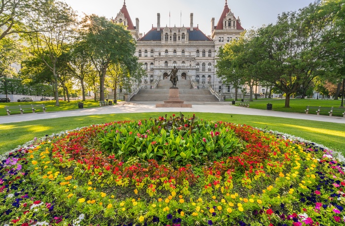 New York State Capitol i Albany - hovedstaden i New York State