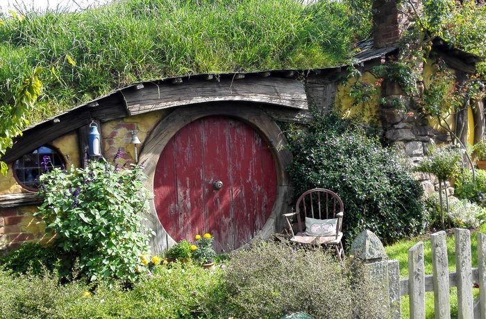 Hobbitbyen Hobbiton syd for Auckland - New Zealand