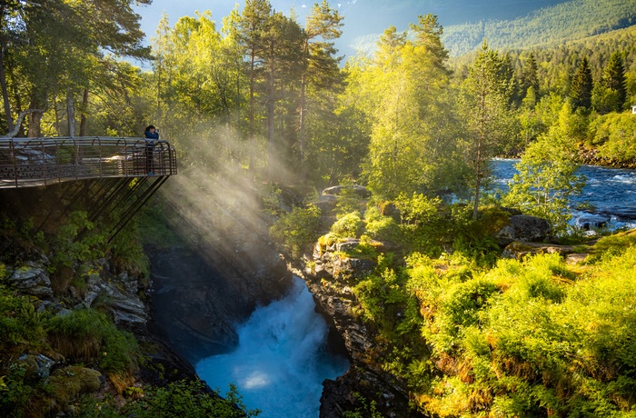 Vandmasser i Gudbrandsjuvet kløften, Norge