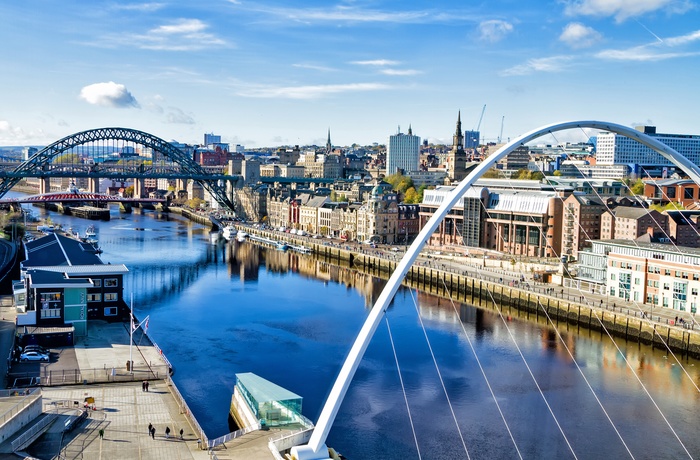 Tyne Bridge i Newcastle, Northumberland i England