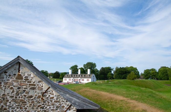 Fort Anne National Historic Site ved byen Annapolis Royal, Nova Scotia i Canada