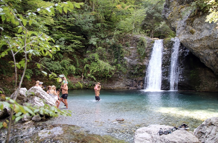Mount Olympus National Park og vandfaldet i Enipeas-kløften - Grækenland