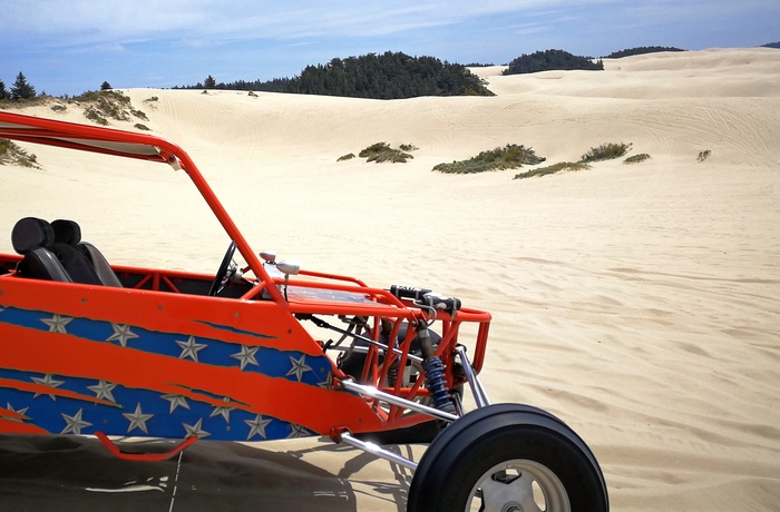 Beach Buggy i Oregon Dunes sandklitter