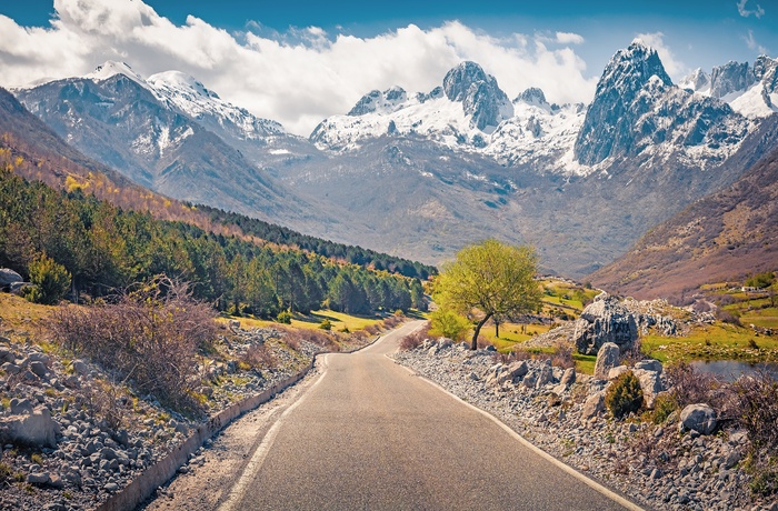 På vej mod Theth National Park - Albanien